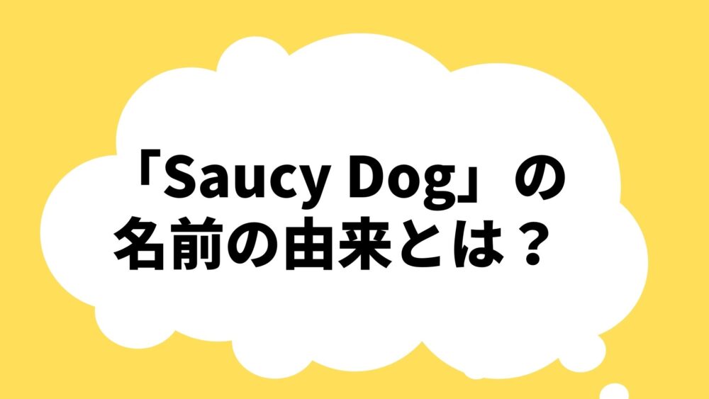 「Saucy Dog」の名前の由来とは？バンドが選んだ「サウシー」の理由を探る！